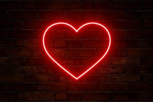 heart neon sign